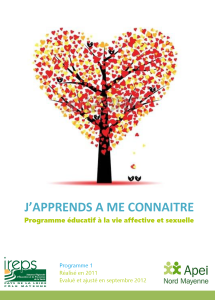 J’apprends à me connaître. Programme éducatif à la vie affective et sexuelle