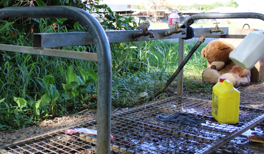 Point d'accès à l'eau : Rampe d'accès d'urgence de la source de Baduel