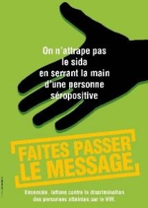 On n’attrape pas le sida en serrant la main d’une personne séropositive