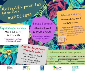 Programme des activités pour les famille avril 2023 – AGAV-CIDFF