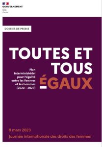 Plan interministériel pour l’égalité entre les femmes et les hommes 2023-2027