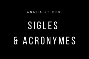 Annuaire des sigles et des acronymes