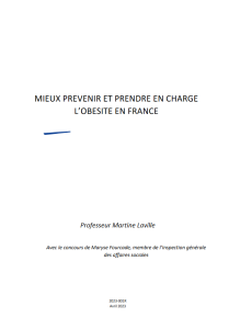 Mieux prévenir et prendre en charge l’obésité en France