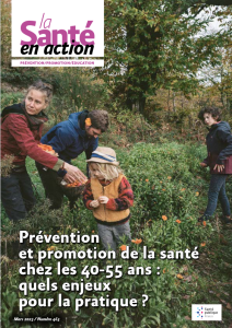 Prévention et promotion de la santé chez les 40-55 ans : quels enjeux pour la pratique ?