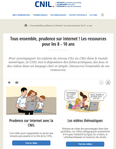 Tous ensemble, prudence sur Internet ! Les ressources pour les 8 – 10 ans