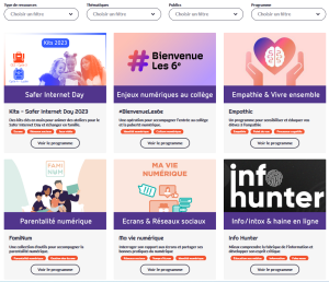 Internet sans crainte. Les ressources pour sensibiliser aux bons usages du numérique