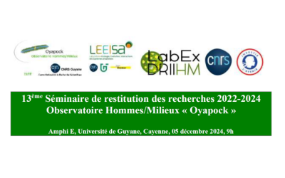 Séminaire 2024 de l’OHM Oyapock-Labex DRIIHM