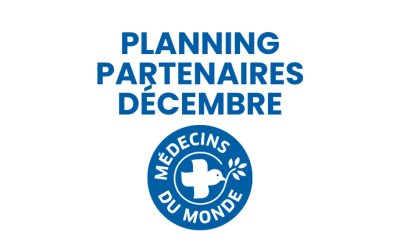 Médecins du monde – Planning partenaires Décembre 2024